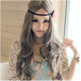 2012 the most popular fashion wigs,real hair,long hair,European and American fashion wig.Long hair Short hair