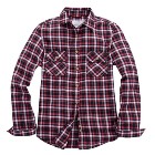 VANCL Connie Plaid Flannel Casual Shirt (Women) Black/Pink SKU:667506