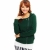 VANCL Asymmetric Zip Solid Hoodie (Women) Dark Green SKU:182247