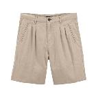 VANCL Newman Pleated Linen Shorts (Men) Khaki SKU:194660