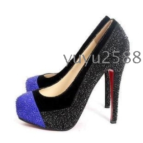 high heels pumps Women's blue black Shoes all size 35-41 T-01