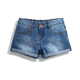 VANCL Washed Denim Shorts (Women) Sky Blue SKU:193986