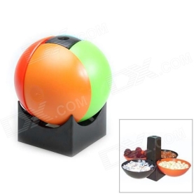 Cool Folding Snack Capsule Ball Four Bowl Snack Holder for Picnic / Camping - Multicolor SKU:177465