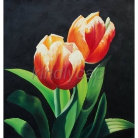 MODERN WALL ART  BLOSSOM OIL PAINTING    