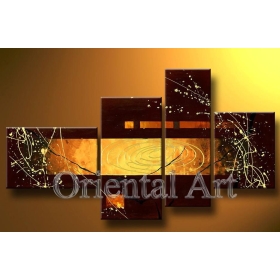 ABSTRACT ART OIL PAINTING ON CANVAS TREE    