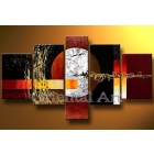 FRAMED ABSTRACT HANDMADE OIL PAINTING MODERN ART