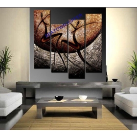 HUGE MODERN ABSTRACT CANVAS ART OIL PAINTING- LARGE ART    