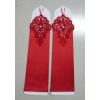 Hot sell Perfect beautiful Wedding  GLOVES /dress GLOVES with red best popular  gift  free shipping 