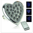 free shipping wholesale E27 1W White Heart Pattern Energy Saving 20pc Rechargeable LED Bulb Lamp EP-301