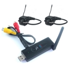 free shipping 4CH USB CCTV DVR + 2 x Wireless Pinhole Security Camera 