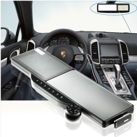 free shipping 7.5"Car Rearview Mirror 5"TFT WINCE6.0 GPS AV-IN Navigation W/Bluetooth/DVR/4G c