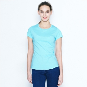 VANCL Danika Basic Crew Neck Tee (Women) Azure SKU:191179