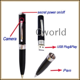 5pcs/lot Free shipping 2GB memory MP9 DVR Hidden spy camera pens Spy Camcorder