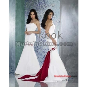 Perfect! Sexy! Stunning! New! white  white Wedding / Evening / Prom / Party / Cocktail dress --- custom-tailor  #qx2