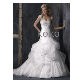 Groothandel gratis verzending maat gemaakte trouwjurk , satijnen bruid jurk bruidsmeisje jurk Vogue vrouwelijke rok witte # xui39