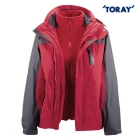 VANCL Alia 3-in-1 Technical Outdoor Jacket (Women) Red/Gray SKU:193300
