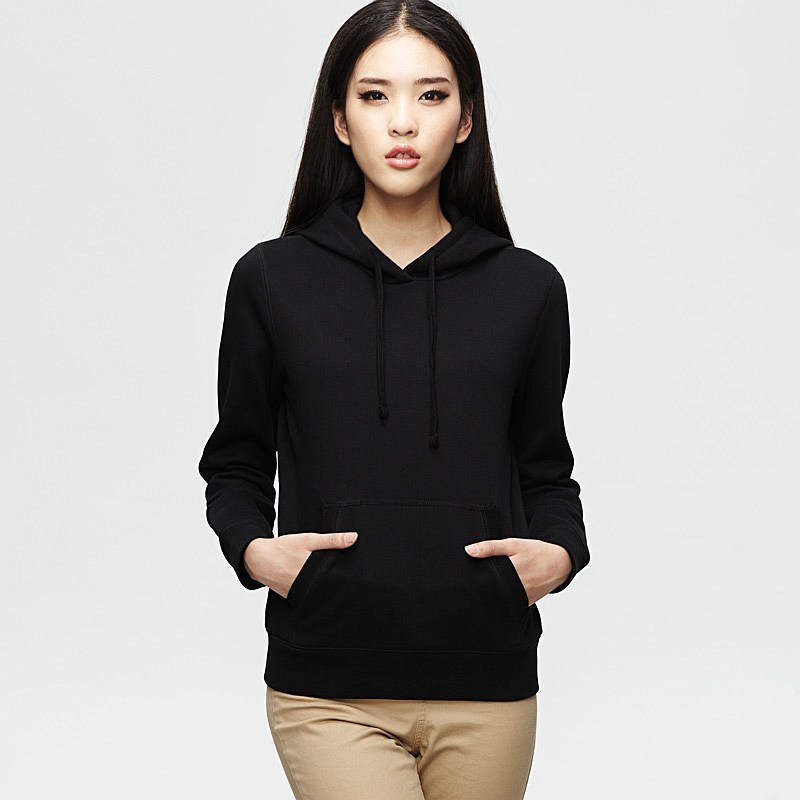 plain black pullover hoodies for womens