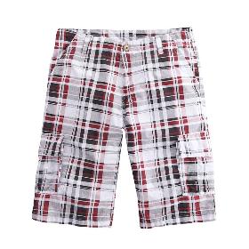 VANCL Regan Casual Shorts de algodón ( Hombres ) Rojo SKU : 301148
