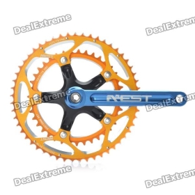 AEST YRC170-02 Alumínium kerékpár Crank - Golden + Blue SKU: 116367