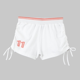 VANCL Scrunched Athletic Knit Mini Shorts White SKU:52937