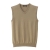 VANCL Classic Solid Sweater Vest(MEN) Khaki SKU:7788