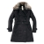 VANCL Fur-Collar Long Line Trench Coat (Women's) Black SKU:159019