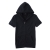 VANCL Fun Athletic Short Sleeve Zip Hoodie Black SKU:63526