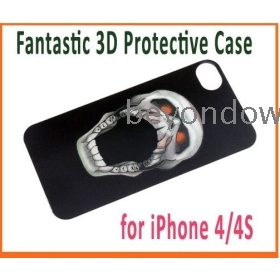 Dropshipping Fantastična 3D Skull Zaštitna Hard Natrag Case Cover Skin za Apple iPhone 4/4S Besplatna dostava