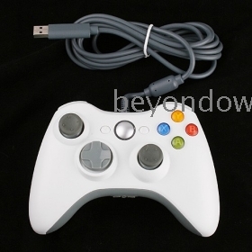 Qualità USB ad alta Wired Controller per Microsoft Xbox 360 XBOX360 OEM Bianco