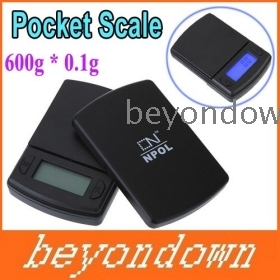 Hoge kwaliteit 600g * 0.1g Mini LCD Digital Pocket Sieraden Gold Diamond Scale Gram , Freeshipping