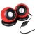 Høj kvalitet Red Mini Speaker Stereo USB Speaker MP3 forstærker til PC Tablet gratis forsendelse