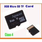 Dropshipping Real Capacity  8GB Micro SD  Flash Memory Card Mobile Series -4G Class 4 ,Free Shipping 