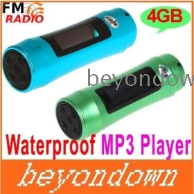 High quality 4GB FM Music Player IP*8 Waterproof LED Screen MP3 Player Diving Surfing Swimming Free Shipping