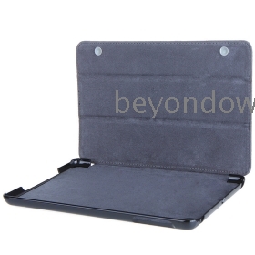 Laadukas PU Leather Smart Magnetic Case iho taittuva Cover jalusta Apple iPad Mini Musta , Free / Drop Shipping C1522