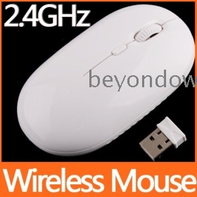 -Thin DPI-Adjustable 2.4GHz Wireless Optical Mouse C1141W Free Shipping 