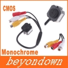 High quality Super Mini Camera Micro Monochrome Color Wired CMOS can work with monitor or TV, freeshipping dropshipping,S102 
