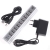 Korkealaatuinen USB 2.0- 10 -portit Hub + virtasovitinpistokkeen pc UK / USA / EU Plug musta / hopea , Free / Drop Shipping