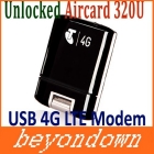 Freeshipping Via EMS 5pcs/lot Unlocked Aircard 320U Wireless USB 4G LTE Modem Mobile Broadband LTE 1800/2600 MHz WCDMA 850/900/2100 MHz Free Shipping 