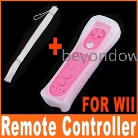 Høj kvalitet Rose Color Trådløs fjernbetjening til Wii gratis forsendelse Dropshipping