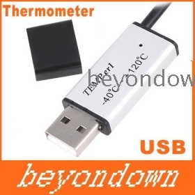 Dropshipping PC Laptop USB Powered Thermometer Temperature Sensor Data Log, Free Shipping 