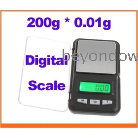 Dropshipping hoge kwaliteit 200g * 0.01g LCD Digital Pocket Sieraden Coin Gold Scale Freeshipping