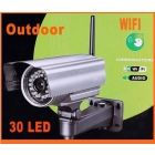 Dropshipping Wireless WiFi Outdoor Security IP Camera CCTV camera NightVision with 30 LED,freeshipping