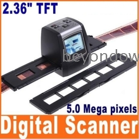 Alta calidad de 5MP 35m m del USB LCD Digital Film Slide Converter negativa Photo Scanner C1187 envío gratuito