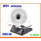 Dropshipping SINMAX 8dBi Wifi Antenna IEEE 802.11b/g Indoor Parabolic Antenna 2.4GHz High Gain USB 2.0 Wireless Network Adapter WiFi Dish 