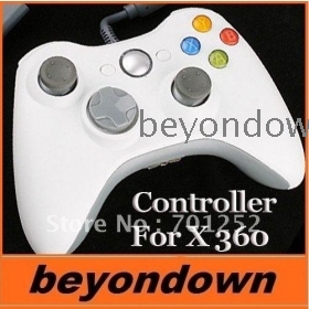 Høj kvalitet Hvid USB Wired Controller til Xbox 360 F1302W Dropshipping Free shipping