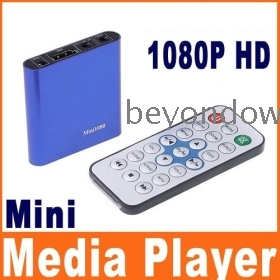 High quality 1080P HD Player Mini Multi-Media Player with Remote Control HDMI Support USB/SD MKV/RM/RMVB With Retailed Box Free Shipping