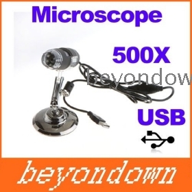 High quality 500X 8LED USB Digital Microscope Endoscope Magnifier Camera Black Freeshipping 