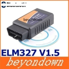 High quality ELM327 OBDII V1.5 CAN-BUS Wireless Diagnostic Interface Scanner obd 2,Elm 327 Wireless Car Scan Tool,Free Shipping 