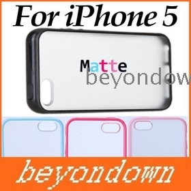 High quality PC + PPU Matte Transparent Protective Back Case Cover Skin for  iG 5th Black White Pink Rose Blue, Free Shipping 