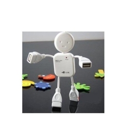 nuovo Doll forma Hub USB Hi - Speed ​​USB 2.0 4 porte USB HUB , il trasporto libero 5pcs/lot